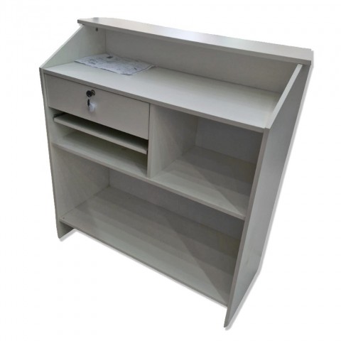 Balcão Caixa Reto Ripado 1mt