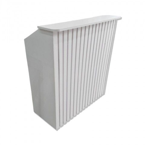 Balcão Caixa Reto Ripado 1mt