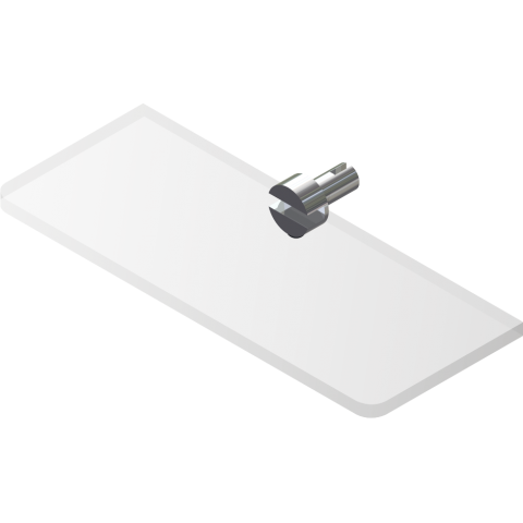 Suporte calçado vidro/acrílico