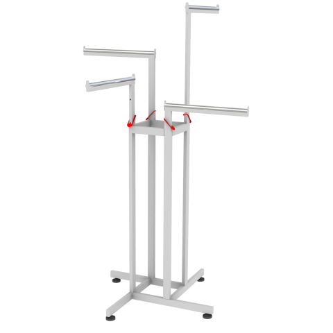 Arara 4 braços Robust prata