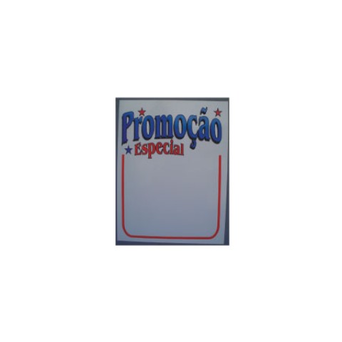 Placa PVC promoção e oferta 26x32
