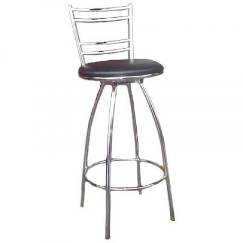 Banqueta alta giratória cromada EX